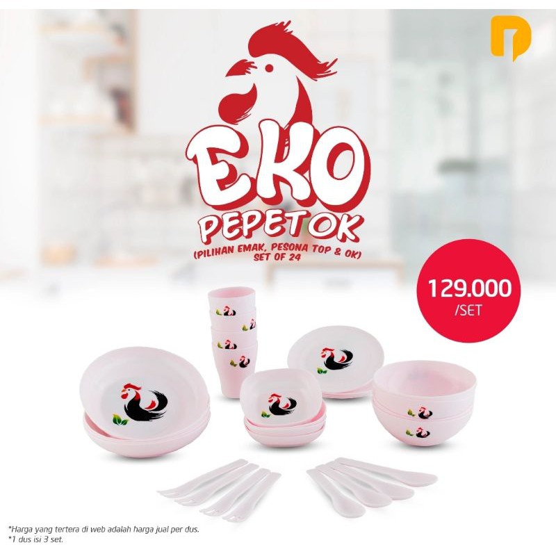 

* Eko Pepetok Set Of 24 (1 dus isi 3 set) ***