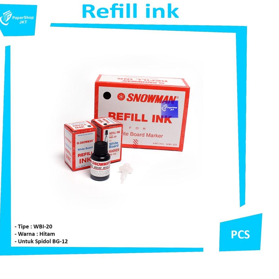 

【Penjualan Terbaik】✅COD SNOWMAN - Tinta Spidol Whiteboard - White Board Marking Ink - Pcs produck vyralral