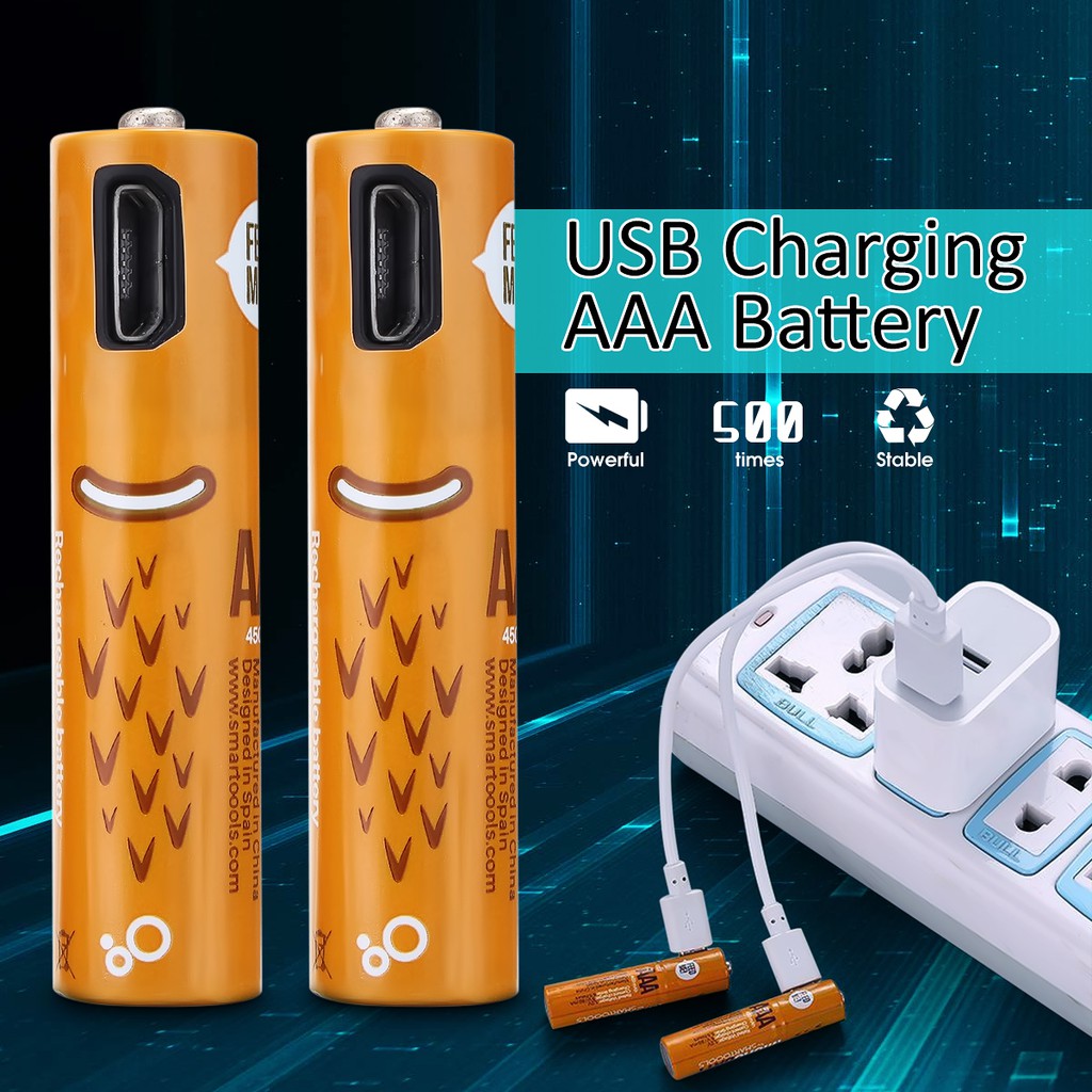 SMARTOOOLS BATTERY MICRO USB RECHARGEABLE AAA FAST CHARGING