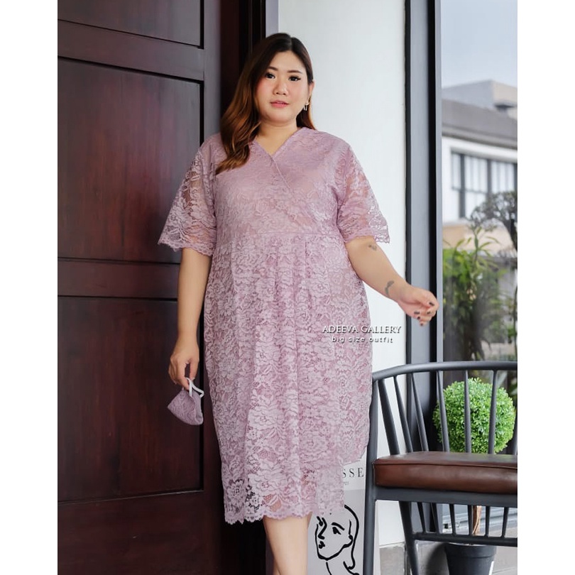 ADEEVA Grizel Dress Jumbo Dress Wanita Jumbo