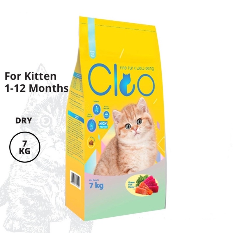 Cleo kitten 7 kg freshpack. makanan kucing kering cleo kitten 7 kilo