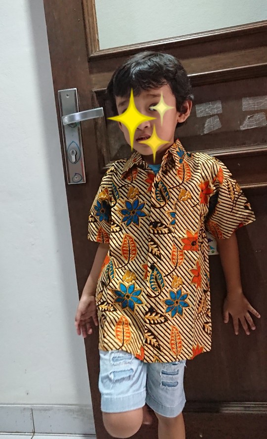 (bisa Cod) Kemeja Anak Batik Anak Baju Anak Murah Baju Batik Anak Seragam Anak