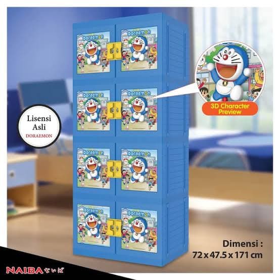 lemari plastik 4susun ,rak plastik 4susun, lemari pakaian plastik 4