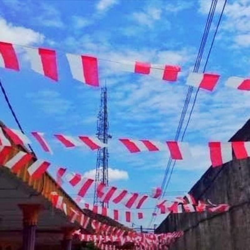 Bendera Renteng Merah Putih Plastik