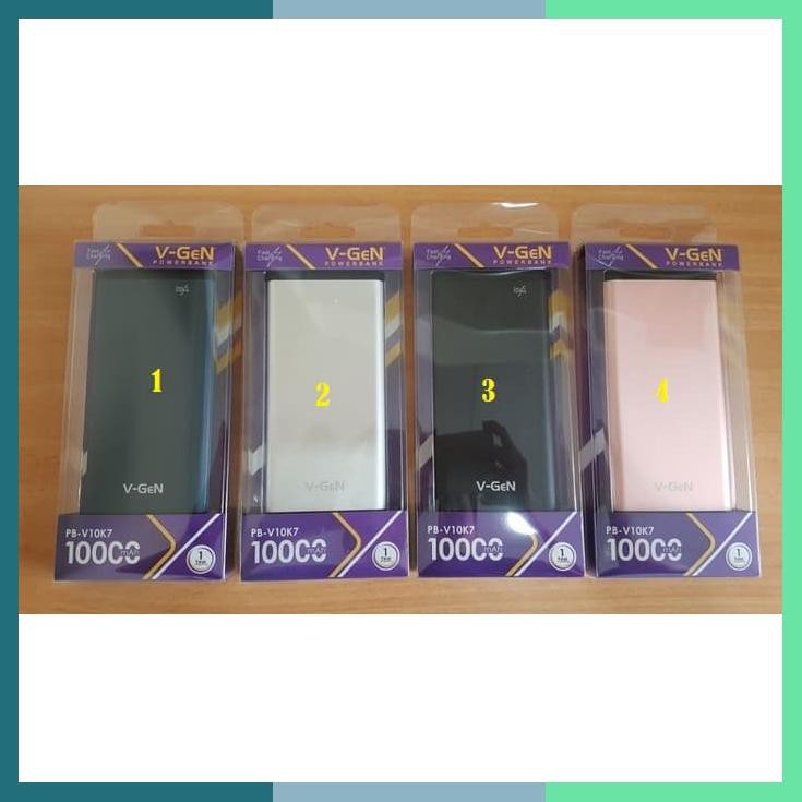 Powerbank Vgen Platinum V10K7 10000 Mah Fast Charging 3.0