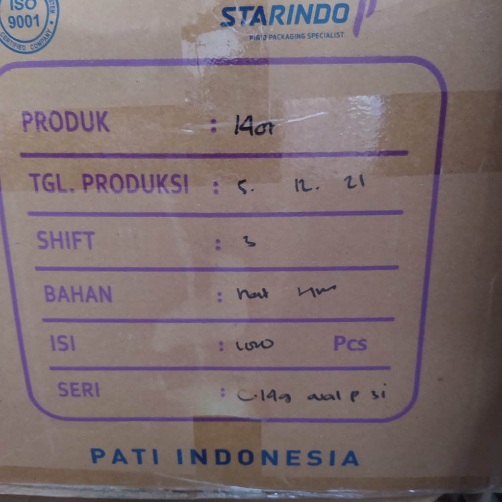 gelas cup 14oz oval starindo 1000pcs