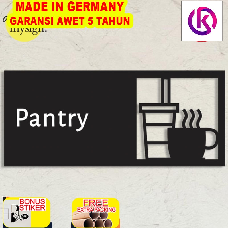 

Grosir Pantry Sign Akrilik Acrylic Sign Ruang Pantry Modern