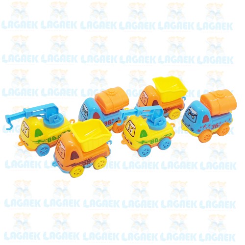 MAINAN ANAK CARTOON TRUCK CONSTRUCTION ISI 6 TRUCK MINI MAINAN KOLEKSI TRUCK UNTUK ANAK COWOK