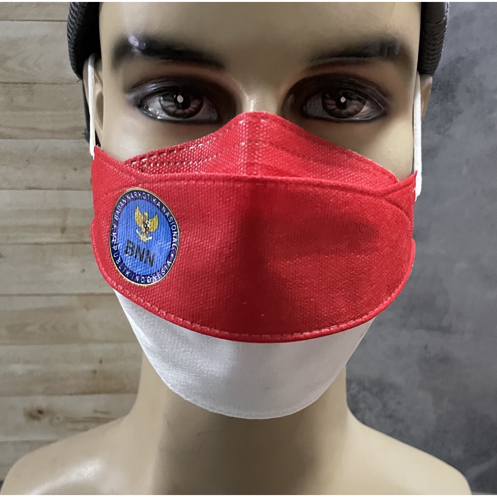 Masker Merah Putih BNN - Masker BNN - Masker Merah Putih