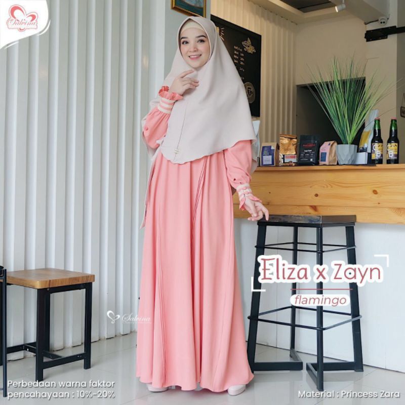 Eliza Dress by Salvina Hijab | Gamis Eliza | Gamis Dewasa Polos