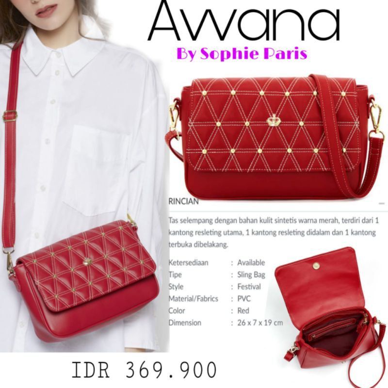 Tas Selempang Shopie Martin Awana
