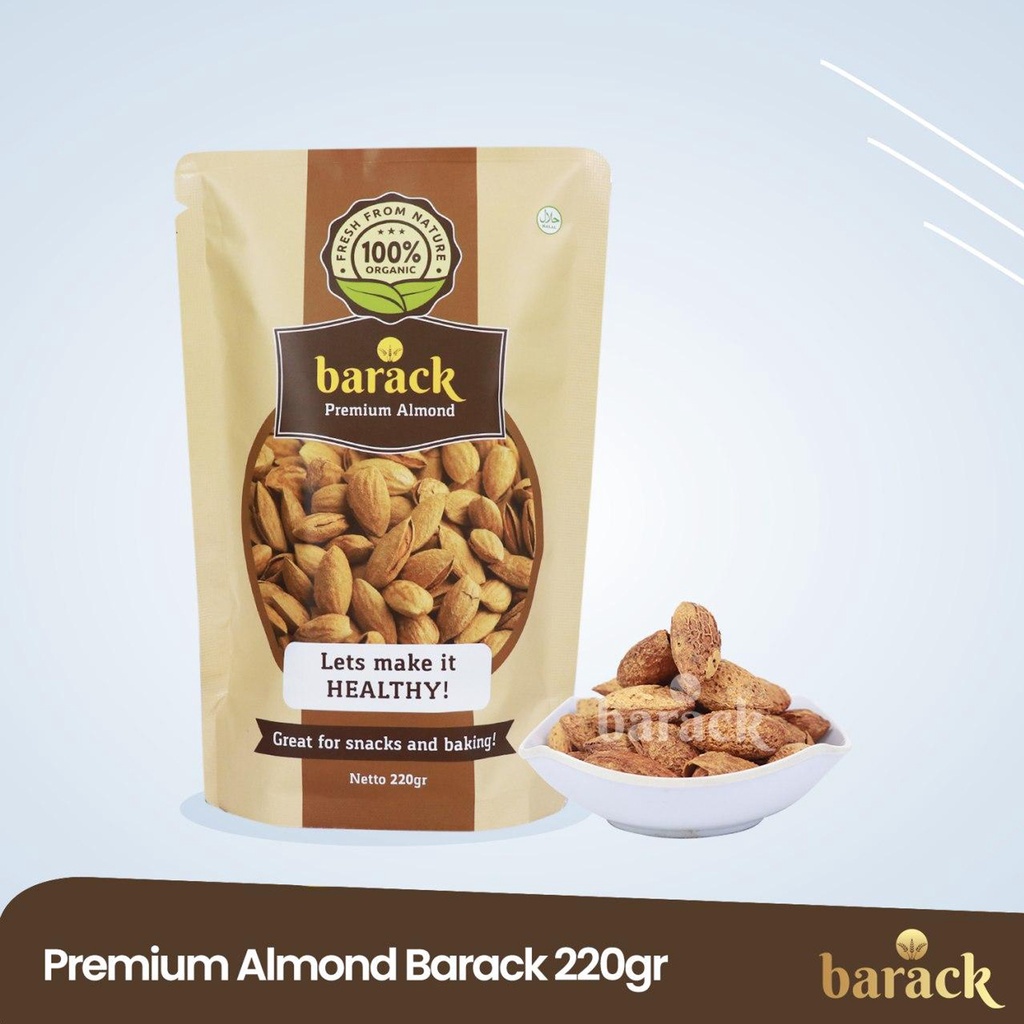 

Kacang Almond Barrack 220 gr