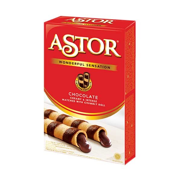 WAFER ROLL ASTOR DOUBLE COKLAT 40GR