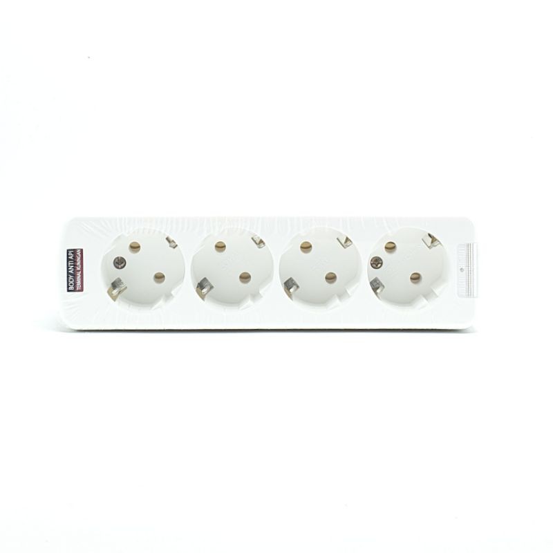 LY-904L 4L Led (Tanpa Kabel) Loyal Stop Kontak Arde 4 Lubang Led / OB Stop Kontak / Colokan