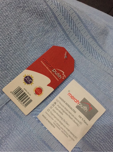 PH Handuk Olahraga Merah Putih 30x70 / Handuk Souvenir / Handuk Muka / Handuk Sport