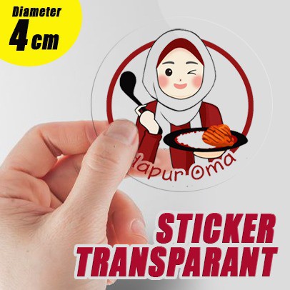 

Stiker Label Transparant Bening 4x4 (70 Pcs)