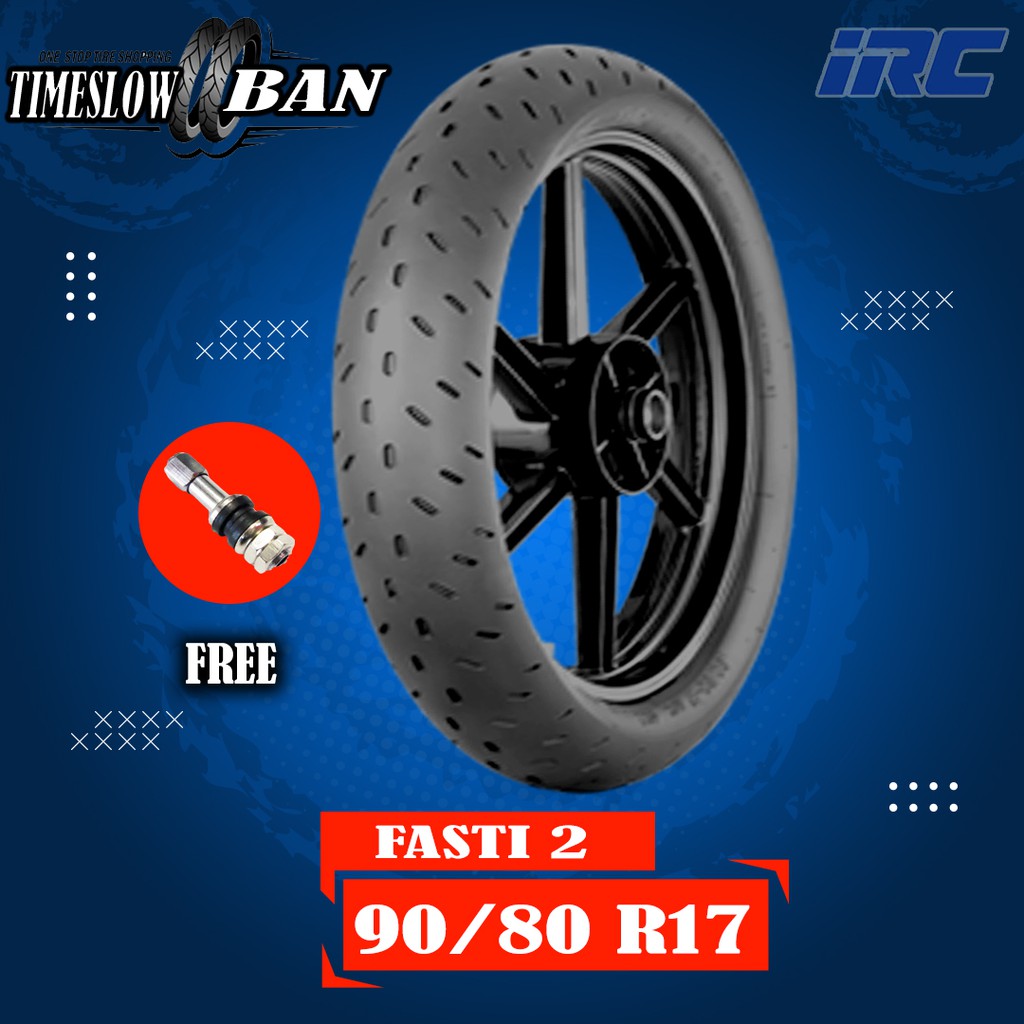 Ban Motor Moped (Motor Bebek) RACING COMPOUND // IRC FASTI 2 90/80 Ring 17 Tubeless