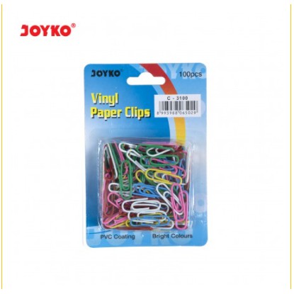

Paper Clip Joyko C-3100 isi 100pcs (klip kertas, atk, Klip kertas warna warni, perlengkapan kantor)