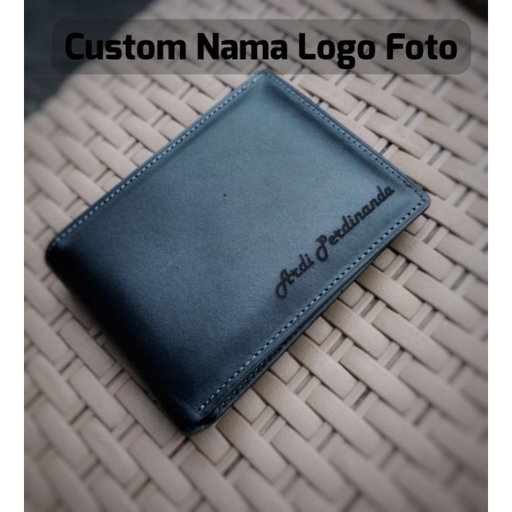Dompet Kulit Pria Mini Kecil Slim Wallet Minimalis Asli Original