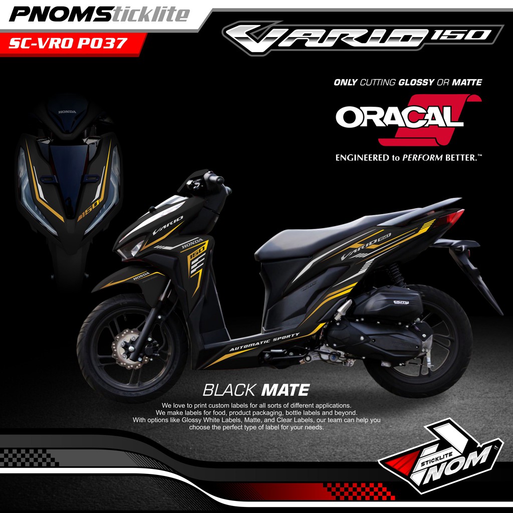 Cutting Sticker Honda Vario 150 037 Shopee Indonesia