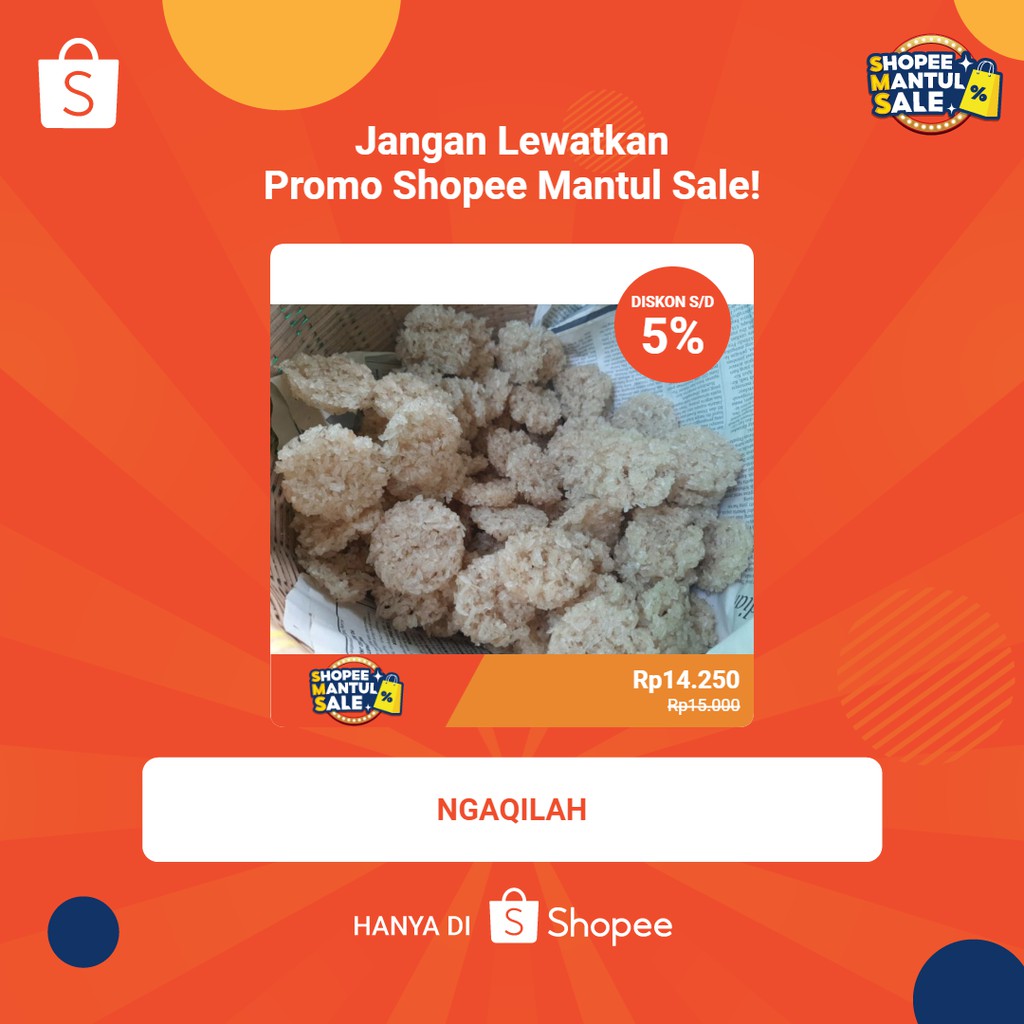 

RENGGINANG | 500 Gram | AMPYANG KETAN RASA TRASI ORIGINAL