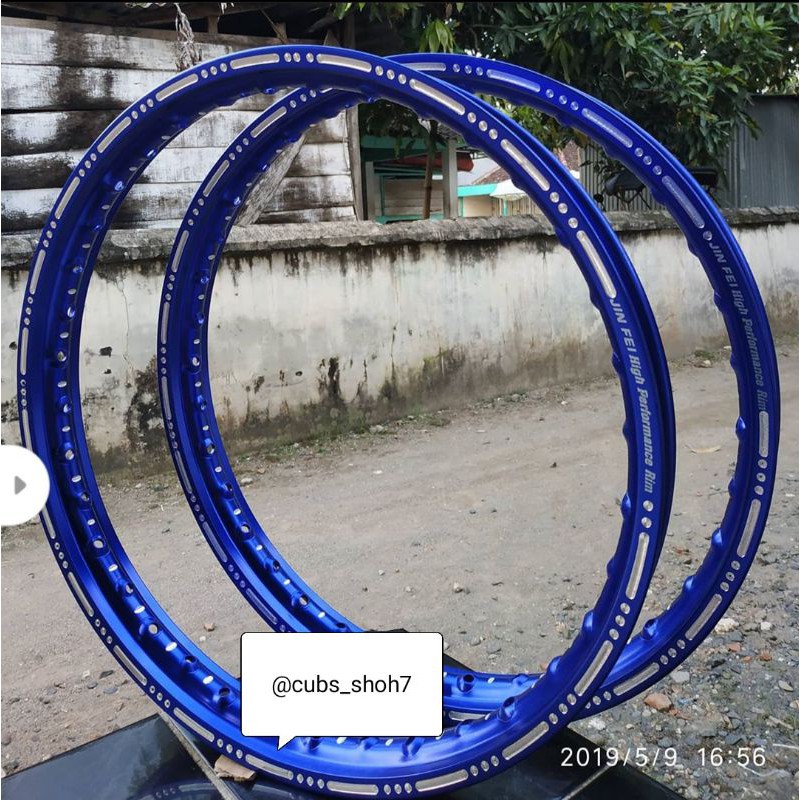 VELG JINFEI BLUE SLOT BUBUT