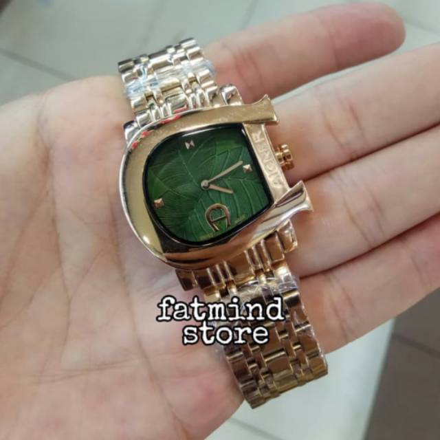 JAM TANGAN AIGNER GENUA DUE ROSEGOLD DIAL DAUN SUPER GRADE