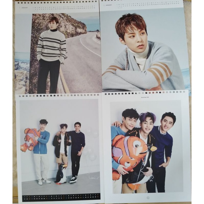 [ALL] EXO XIUMIN A4 CALENDAR SEASON GREETINGS SG 2015 2016 2017