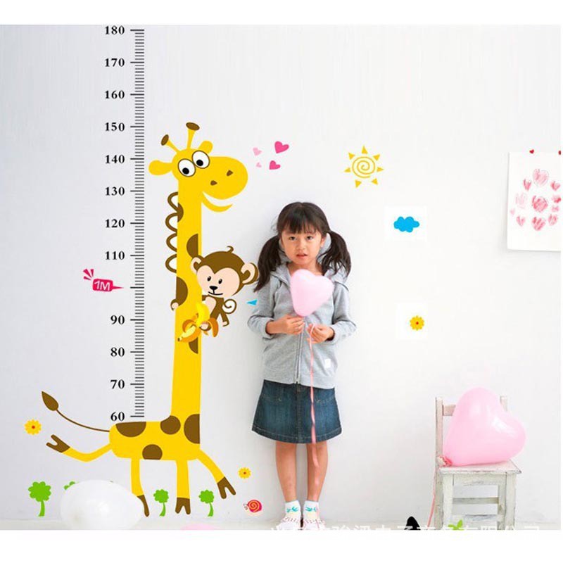 RELIZA Wall Sticker / Stiker Dinding TINGGI BADAN JERAPAH Grow Up AY831