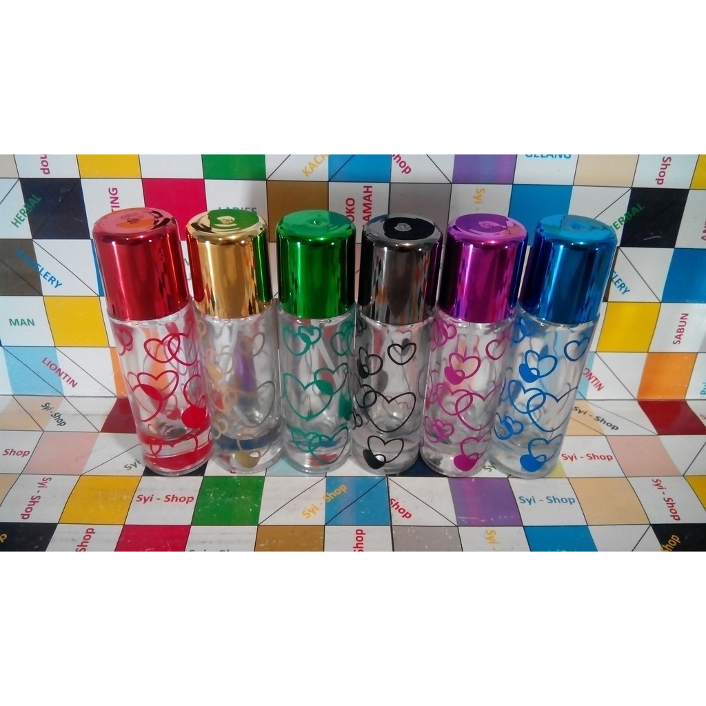 Botol Parfum Spray Cassablanca 30 ml Kaca Warna Motif Love