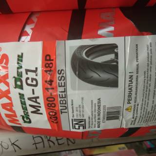  Ban  maxxis  100 80 14  MAG1 GREEN DEVIL Ring  14  Tubeles 