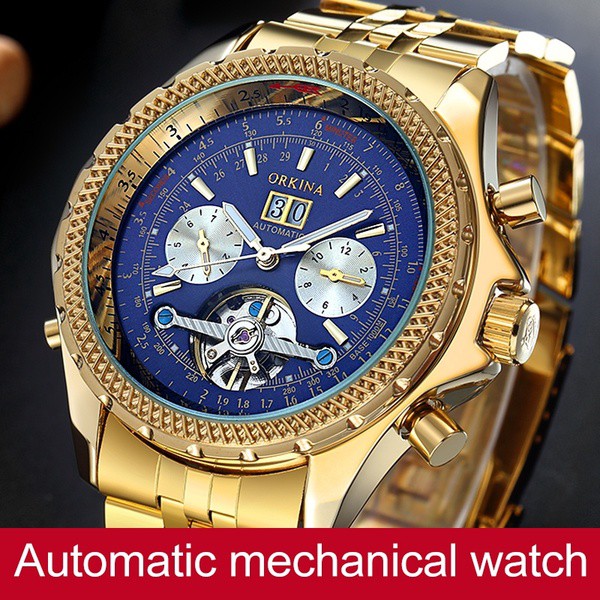 ORIGINAL Jam Tangan MG ORKINA Mens Automatic Mechanical Wrist Watch