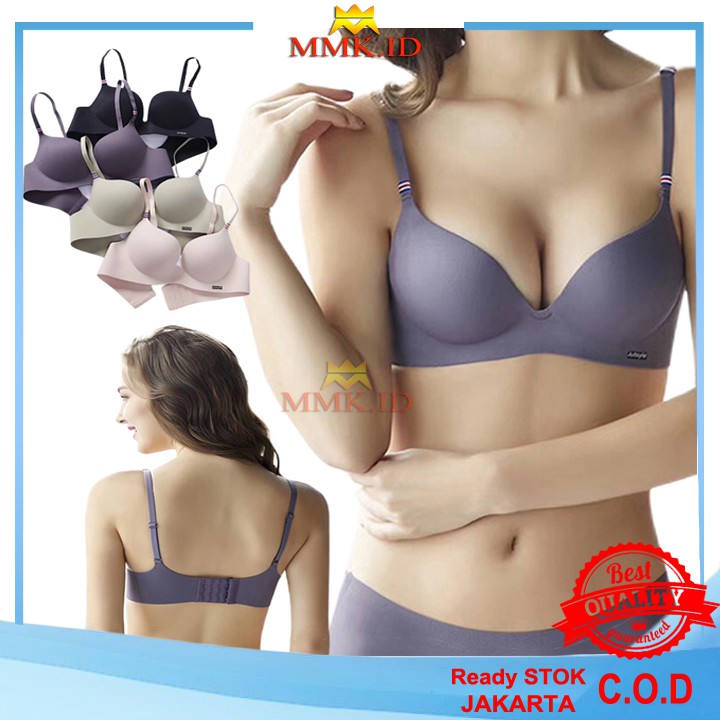 Bra Tanpa Kawat Wanita Sexy FashionKorea Pakaian Dalam BH Sport Gym Olahraga Import