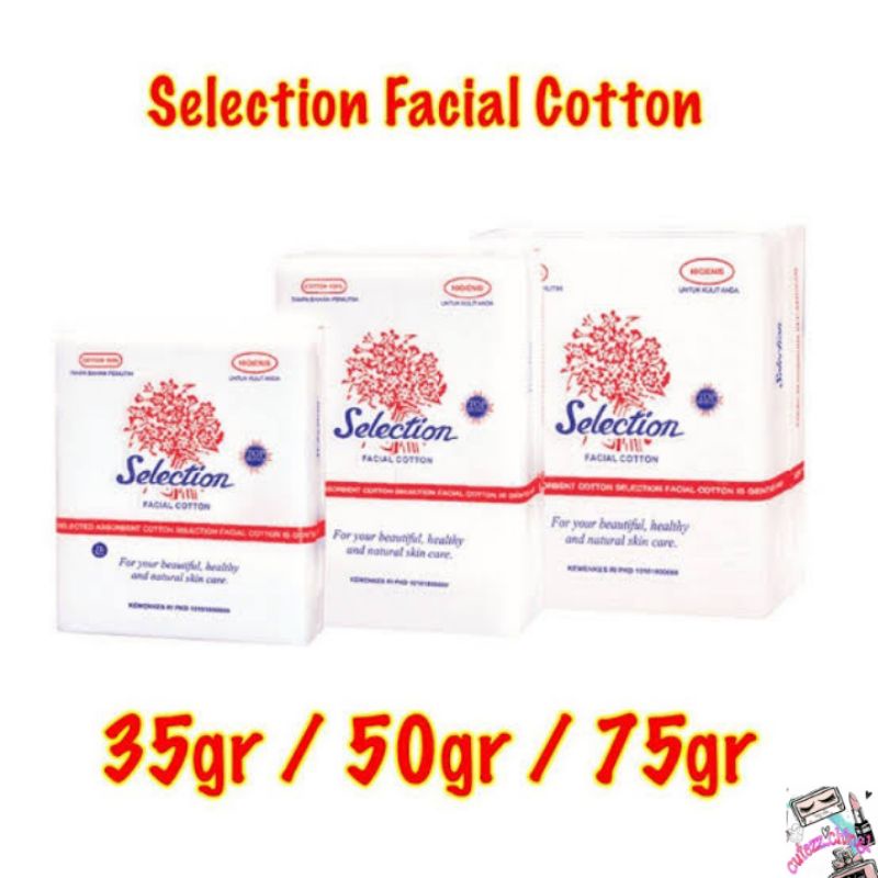 ☃Cutezz_Ching1☃Selection Kapas Facial Cotton 35gr/50gr/75gr