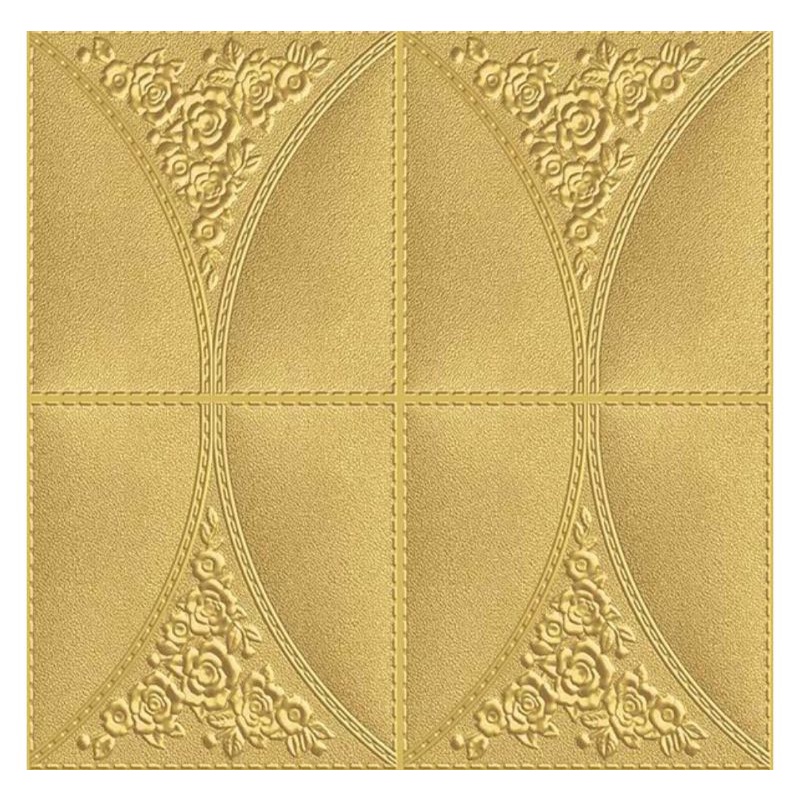 WALLPAPER FOAM 3D 70x70 MOTIF SQUARE BALI-SQUARE GOLD