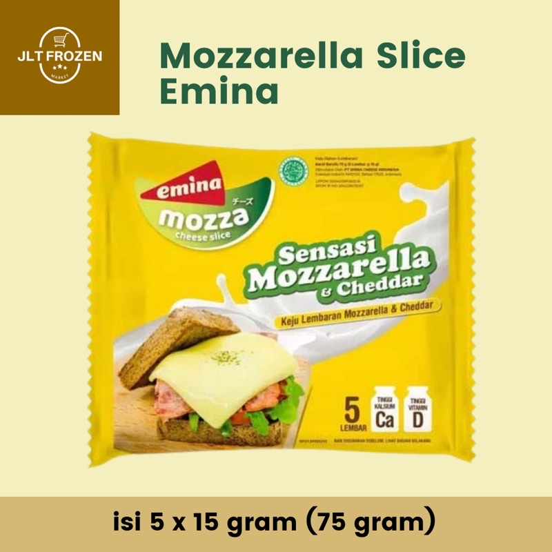 

KEJU MOZZARELLA SLICE EMINA 5 X 15GR (75 GR)