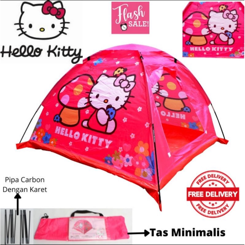 Tenda Mainan Anak Rumah Rumahan Karakter Hellokitty/Doraemon/Mickey Mouse Tenda Murah Anak