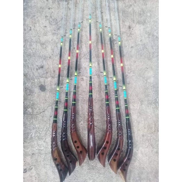 Joran Timbang Sonokeling Set 7 Panjang 125cm - Jejer Pancing - Jejer Timbang