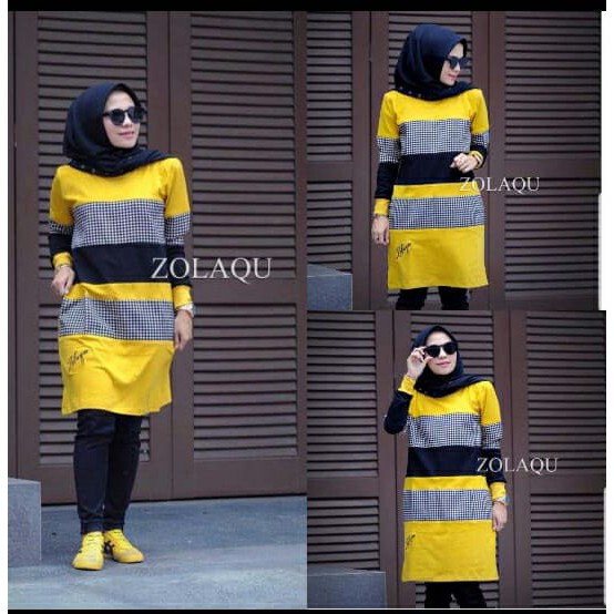 QFS TUNIX COMBI KOTAK / ARMY / MAROON / KUNING / PINK