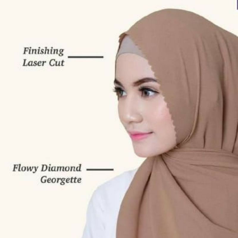 PASHMINA DIAMOND LASERCUT TERBARU