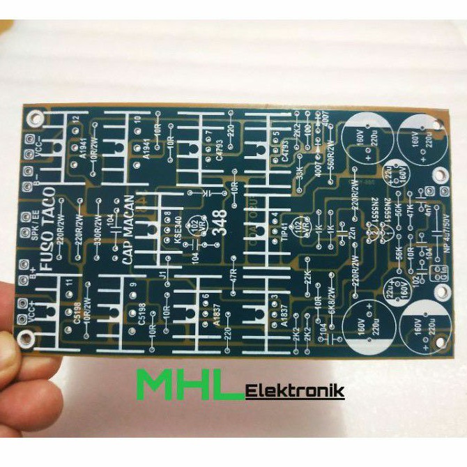 PCB Power Amplifier FUSO TACO Cap Macan Cap Singo Tipe 348
