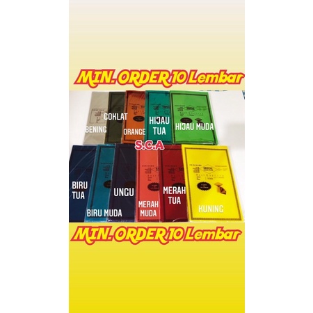 

Plastik Mika Jilid Kristal Ekonomis MIN ORDER 30 Lembar