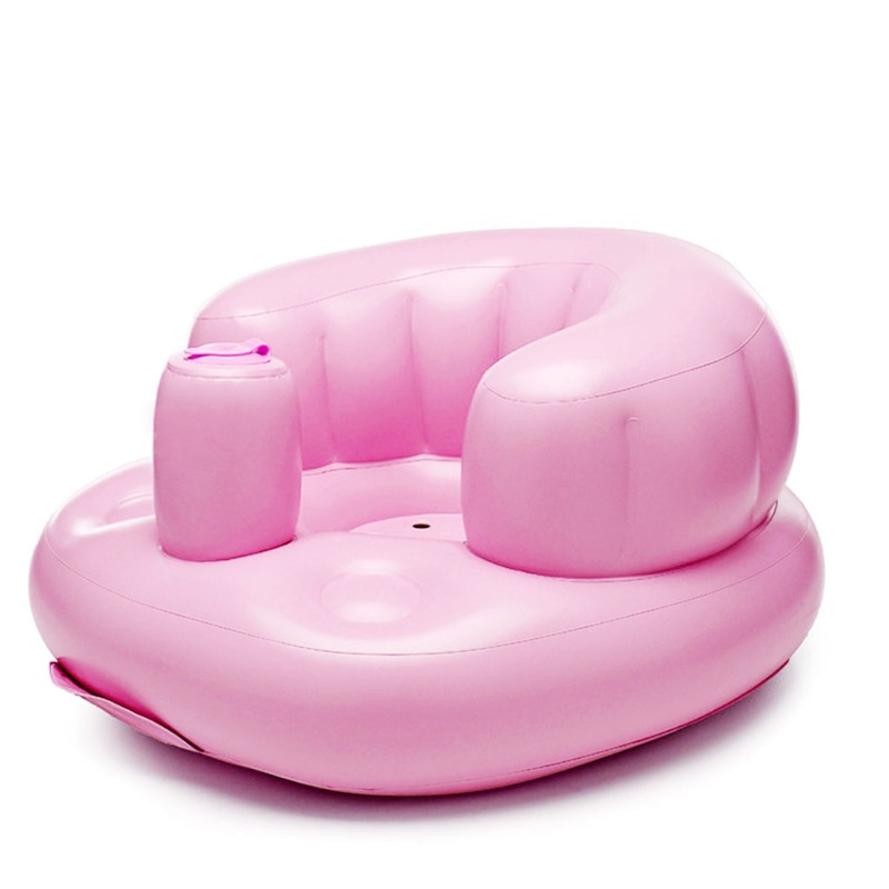 Mary Kursi Sofa Tiup Portable Bahan PVC Untuk Bayi Belajar Mandi / Makan