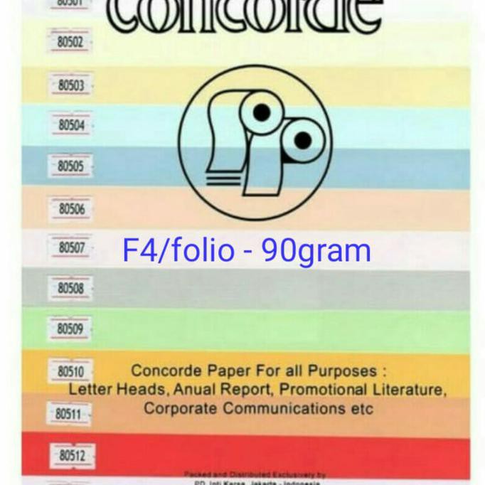 

Kertas Concorde F4/90 gram ( isi 20 lembar/pak )