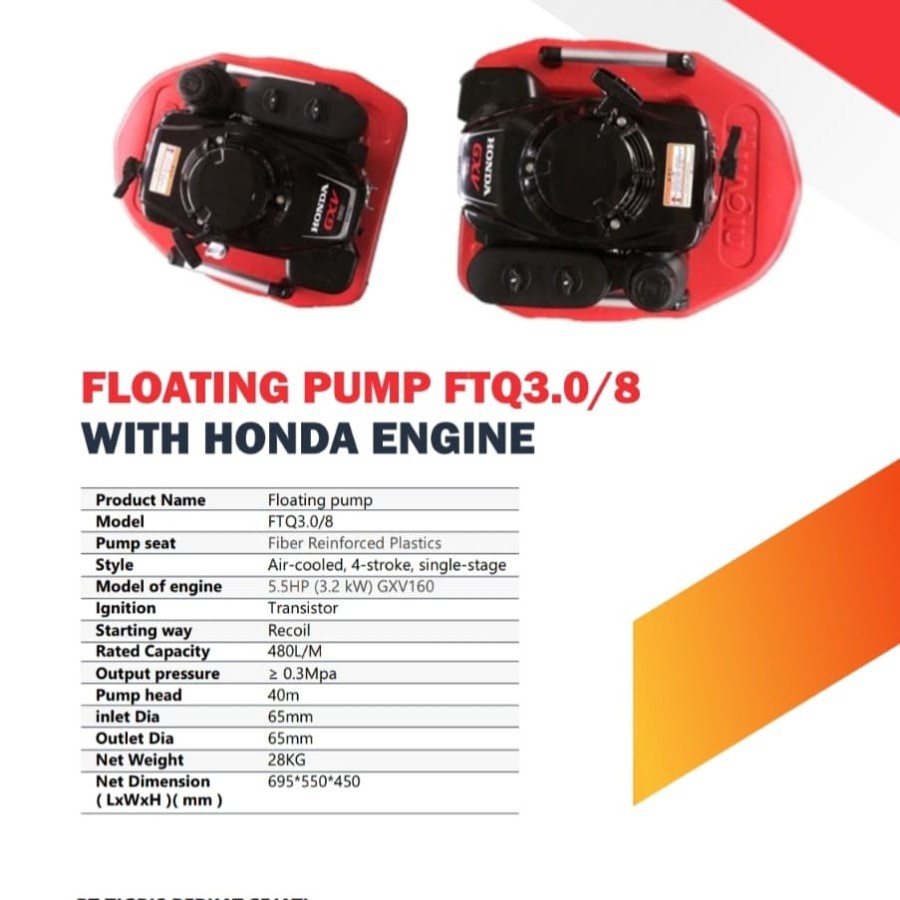 Floating pump honda 21/2