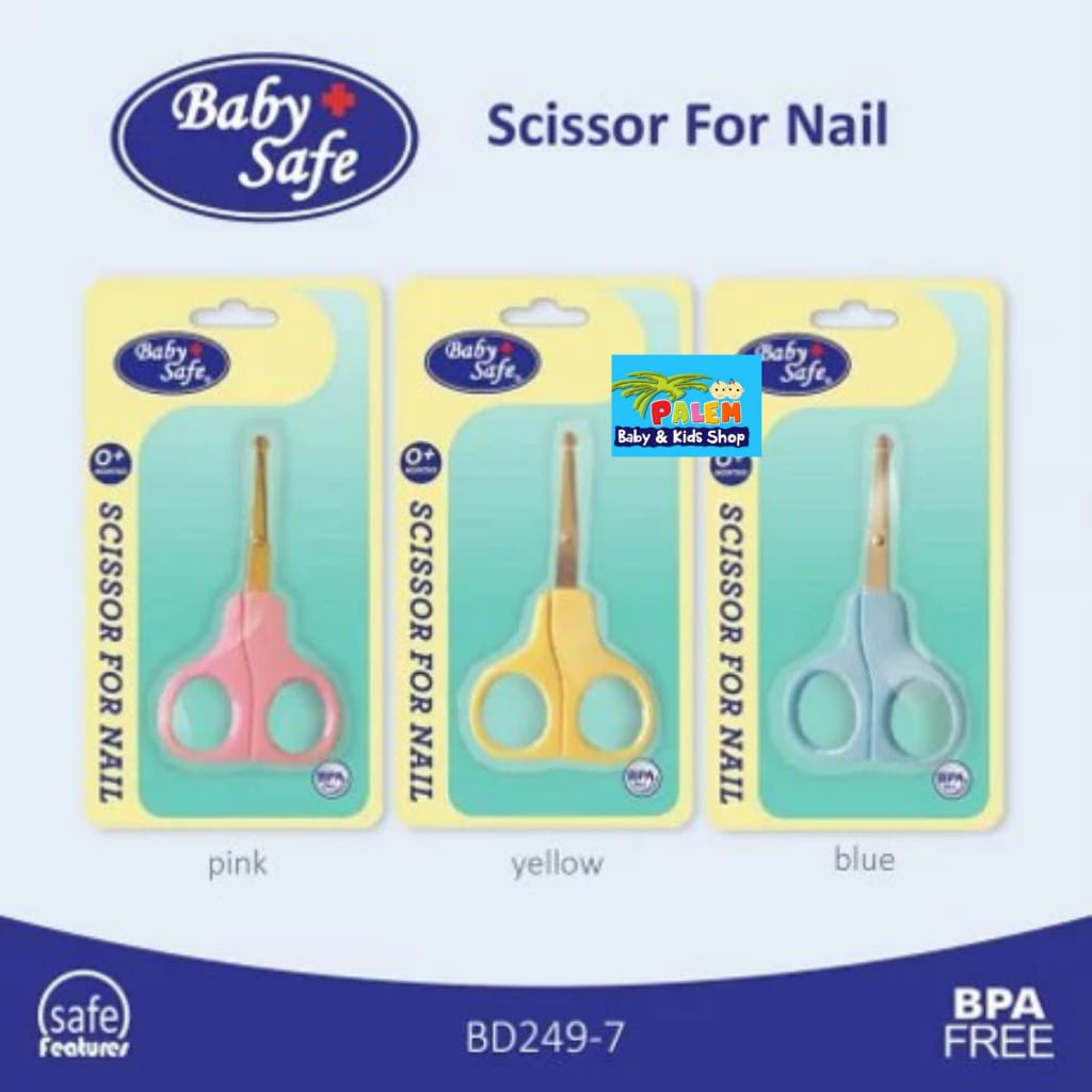 Baby Safe BD249-7 Nail Scissor / Gunting Kuku Bayi Babysafe