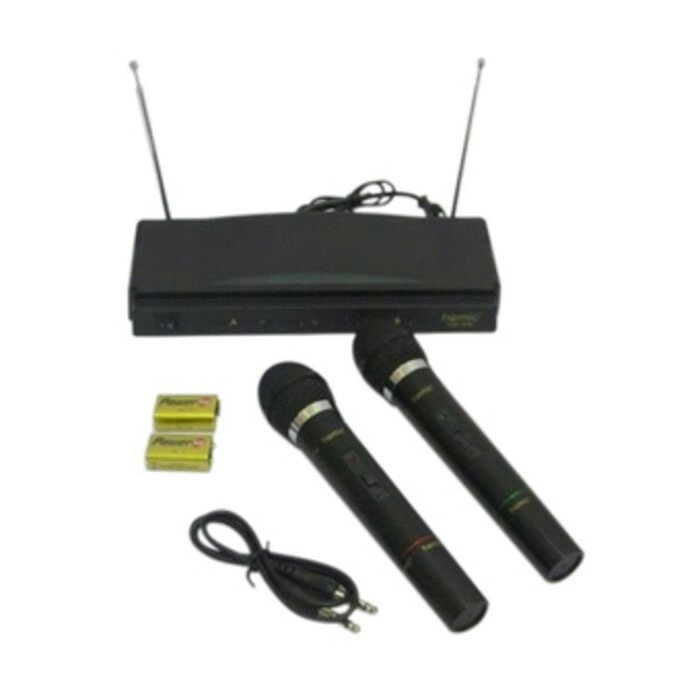 COD MIC WIRELESS HOMIC HM-306 Microphone Double Wireless//MIC WIRELESS//MIC KARAOKE//MIC SALON KATIF
