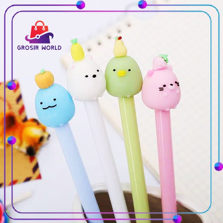 

Pulpen Gel Bentuk Buah Lucu Imut Ballpoint Gel Karakter Pen Gel Unik Lucu