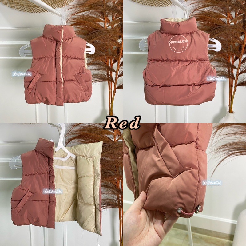 Padding vest kids rompi winter anak Arya musim dingin padded jacket jaket hangat cewek cowok import