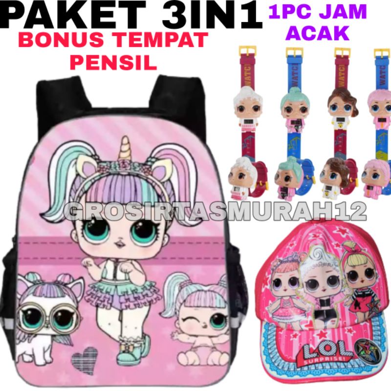 KUDAPONI Tas Anak Sekolah Perempuan SD/TK murah Tas Ransel Sekolah UNICORN Tas Anak Perempuan Tas anak cewek